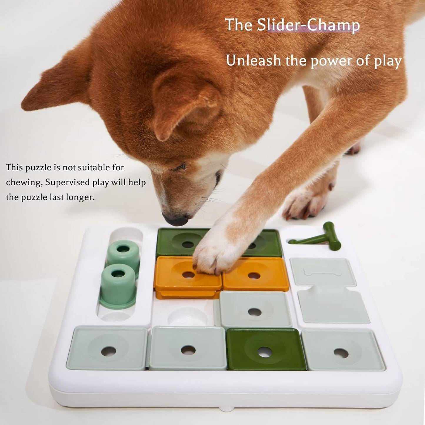 Dog Puzzle Toy 3 Levels, Dog Interactive Toys, Mental stimulating for Boredom and Smart Dogs, Treat Puzzle for All Breeds Dog