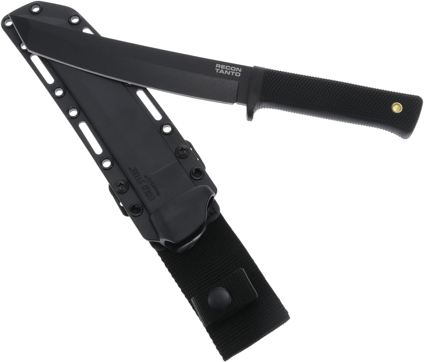 COLD STEEL Recon Tanto 7-inch SK-5 Sharp Blade 4.75-inch Kray-Ex Handle Military Tactical Fixed Blade Blade with Safety Sheath