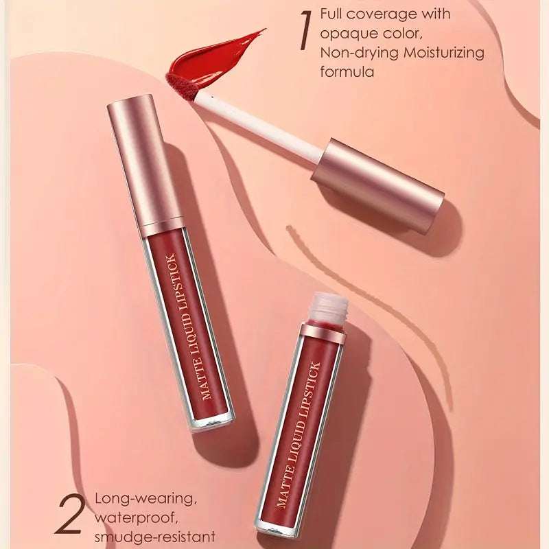 Matte Liquid Lipstick and Lip Liner Set