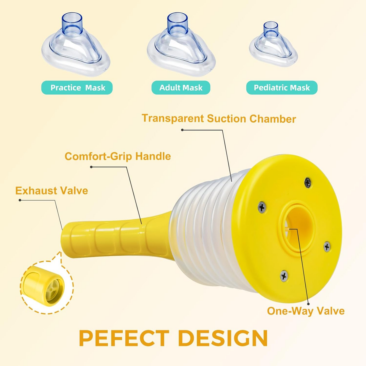 Choking Rescue Device for Kids & Adults, Anti Choking Device, Portable Suction Rescue Device, Portable Airway Suction Device for Children and Adults