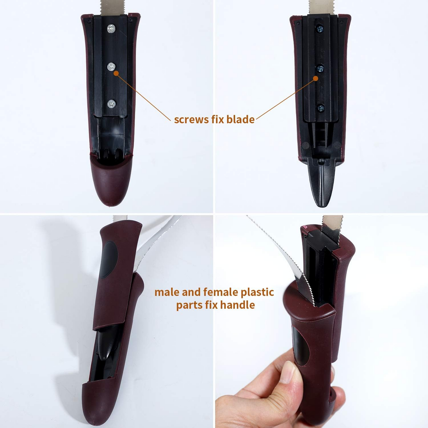 Dual-Sided Shedding Blade with Stainless Steel Blade De-Shedding Tool for All Dog Coat Types- Soft Touch Grip (Burgundy)