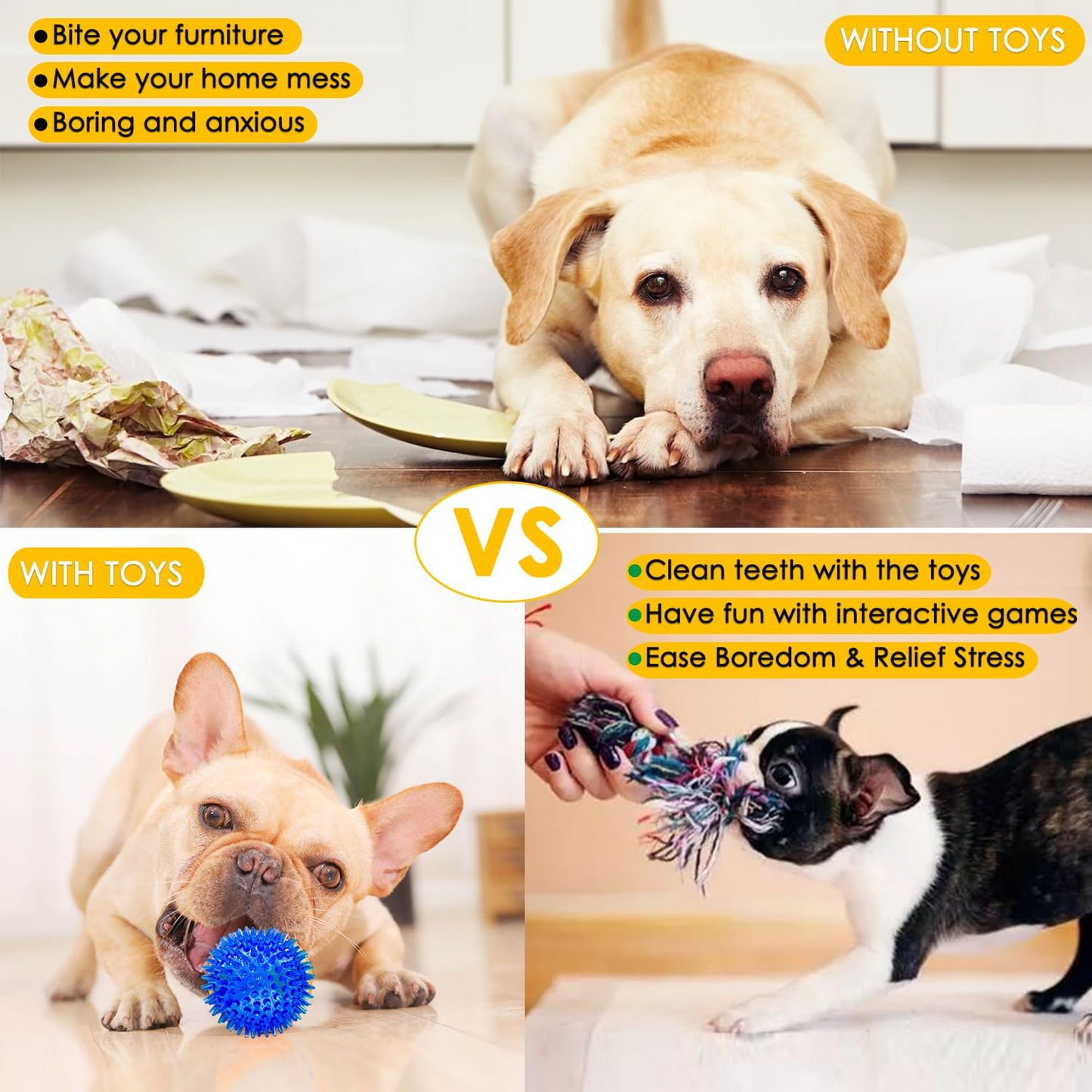 Dog Puppy Toys 25 Pack,Puppy Chew Toys for Fun and Teeth Cleaning,Dog Squeak Plush Toys, Squeaky Toy Balls, Tug of War Toys, Puppy Teething Toys, Dog Rope Toys Pack for Puppy to Small Dogs
