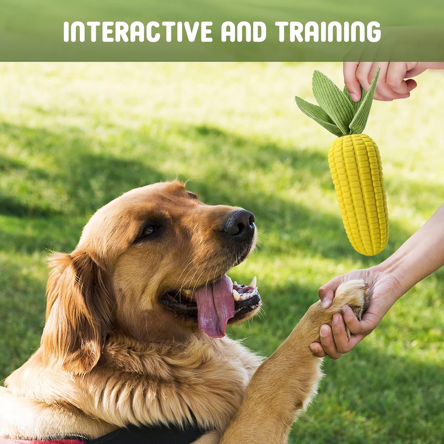 Dog Toys for Aggressive Chewers, Indestructible Tough Dog Toys for Large Dogs, Squeaky Dog Toys to Keep Them Busy, Interactive Dog Chew Toys for Small Medium Large Breed Dogs