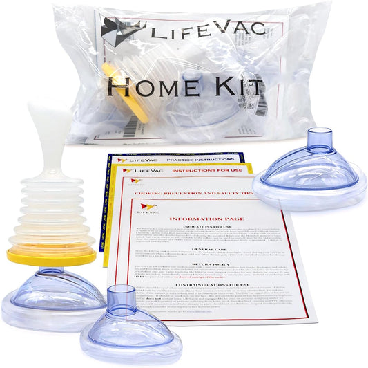 LifeVac Home Kit – A Portable Suction Rescue Device, a First Aid Kit for Both Children and Adults, a Portable Airway Suction Device Suitable for Use by Children and Adults