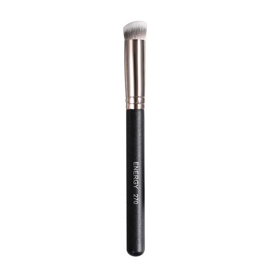 ENERGY Concealer Brush, Mini Angled Flat-top Kabuki Brush for Under-eye Area, Nose Contour Brush, used for concealer blending and setting, for buffing powder, liquid and cream. Cosmetic Pro Small Makeup Foundation Brush 270