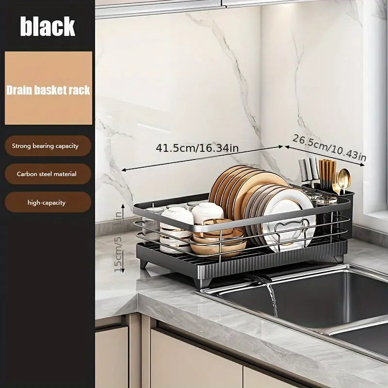 Double-layer kitchen countertop double-layer dish rack