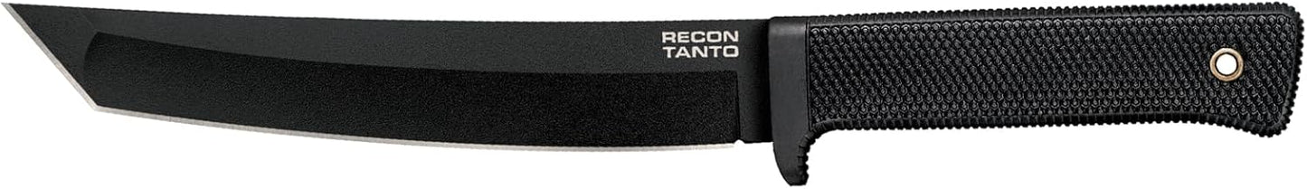 COLD STEEL Recon Tanto 7-inch SK-5 Sharp Blade 4.75-inch Kray-Ex Handle Military Tactical Fixed Blade Blade with Safety Sheath