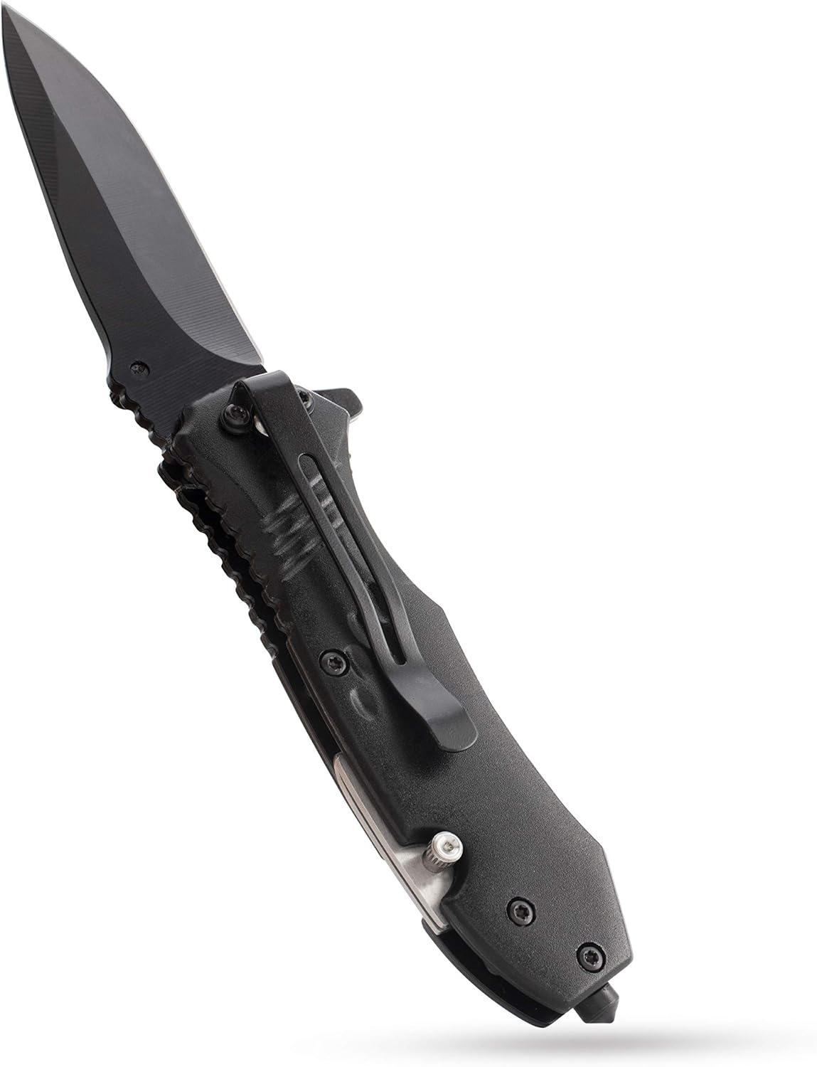 Personalized Pocket Knife For Men | 20 Fonts | Black Wood Customized Folding Stainless Steel Knife with Text, Personalized Gifts for Men, Dad Gifts from Daughter and Son, Camping Knives Gifts