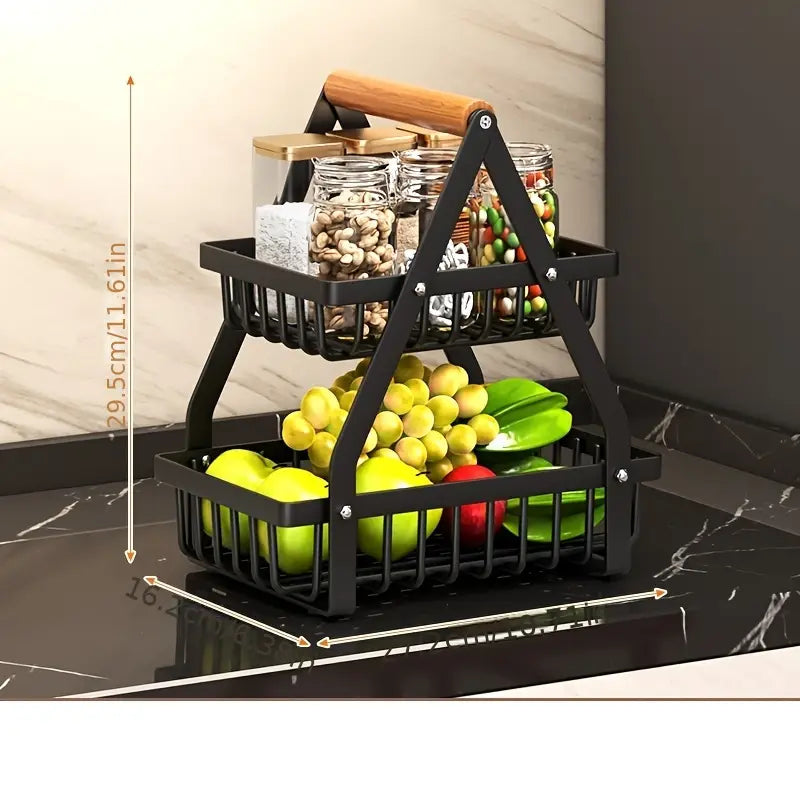 2-layer Countertop Fruit Basket