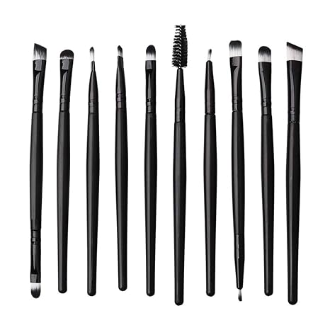 Makeup Brushes ZHIYE Make up Brush Set 20 PCs Professional Face Eyeliner for Foundation Blush Concealer Eyeshadow with Travel Black