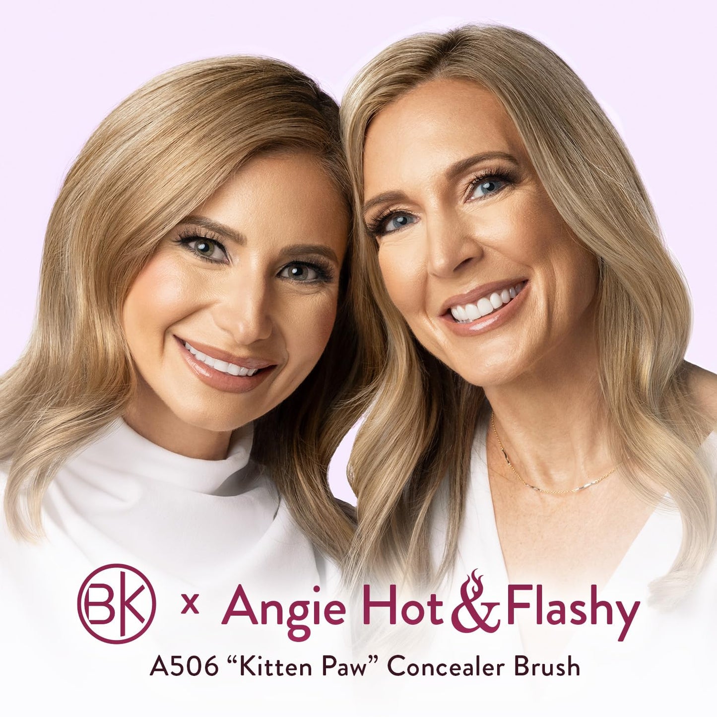 BK Beauty Brush - ANGIE HOT & FLASHY A506 Concealer - Viral "Kitten Claw" Facial Brush - Eye Concealer and Contouring - Makeup Brush