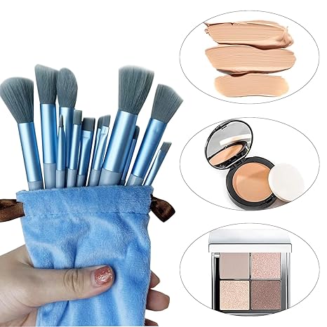 Makeup Brushes Makeup Brush Set,13 Pcs Premium Synthetic Foundation Powder Concealer Eyeshadow Blush Highlighter Eyebrow Brush Make up Brush Set, suitability for Beginner and Makeup Artist