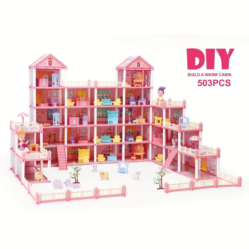 Luminous Princess Castle Mini Doll House