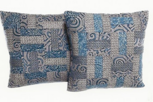 Fortuny Patchwork Maori & Barberini Pillows - 17.5x17.5 - EACH