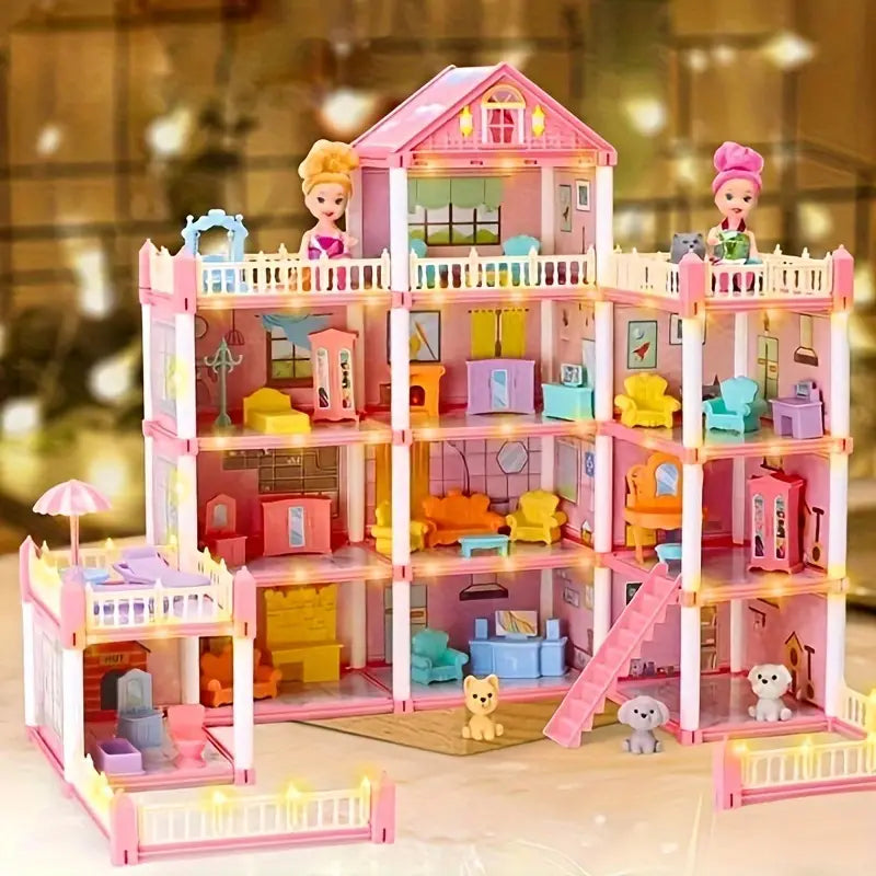 Luminous Princess Castle Mini Doll House