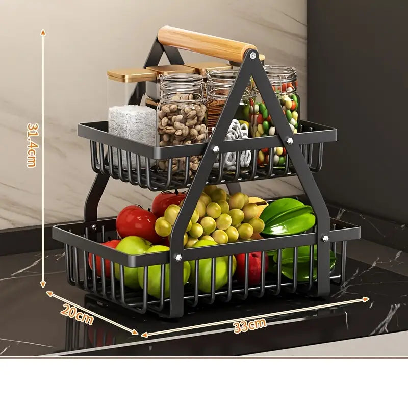 2-layer Countertop Fruit Basket